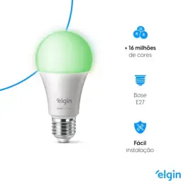 Lâmpada Inteligente Mais Potente 15W Smart Color RGB Wifi Elgin compatível com — imagem 5