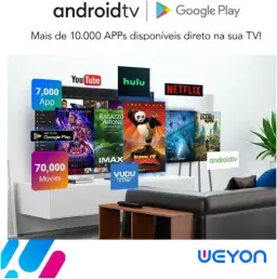 Smart Tv 32'' Led Hd Wi-fi Weyon Tv 60hz 32wdsnbx 100/240v Android 14 — imagem 3