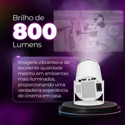 Mini Projetor Portatil 5g Wifi 6 Bluetooth 5.0 Android 11 HY300 Projetor 4K — imagem 4