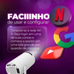 Mini Projetor Portatil 5g Wifi 6 Bluetooth 5.0 Android 11 HY300 Projetor 4K — imagem 3