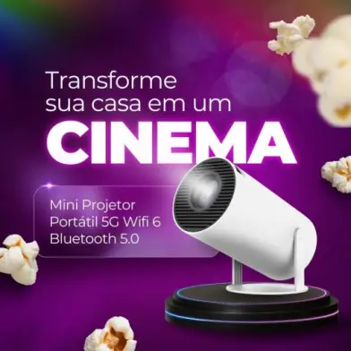 Mini Projetor Portatil 5g Wifi 6 Bluetooth 5.0 Android 11 HY300 Projetor 4K