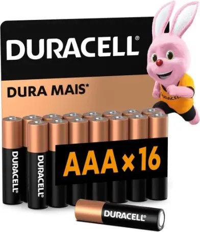 Duracell Pilha Alcalina AAA Palito 16