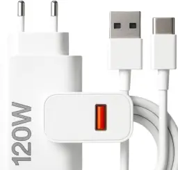 Carregador Super Turbo 120W Tipo C (USB-A) + Cabo USB-C de 1m — imagem 1
