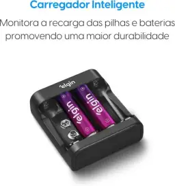 Carregador de Pilhas e Baterias USB com 2 Pilhas AA 1500mAh recarregáveis — imagem 4
