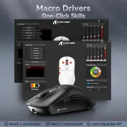 ATTACK SHARK X3 Mouse SUPERLIGHT 49g,sensor de jogo PixArt PAW3395 — imagem 9