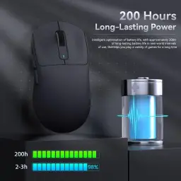 ATTACK SHARK X3 Mouse SUPERLIGHT 49g,sensor de jogo PixArt PAW3395 — imagem 8