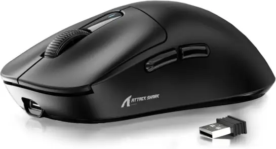 ATTACK SHARK X3 Mouse SUPERLIGHT 49g,sensor de jogo PixArt PAW3395