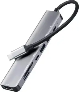 Adaptador Hub 7 em 1 USB-C Premium com Saída HDMI 4K a 60Hz, 7 Portas, USB 3.0 — imagem 2