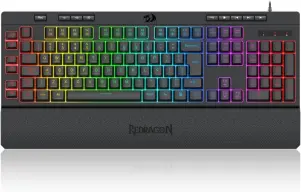 Teclado Gamer Membrana Redragon Shiva RGB V2 Preto K512RGB V2 — imagem 1