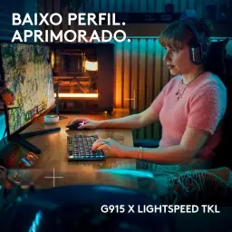 Teclado Mecânico Gamer Sem Fio Logitech G915 X LIGHTSPEED com Design TKL — imagem 2