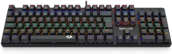 TECLADO MECÂNICO GAMER REDRAGON VALHEIM ILUMINAÇÃO RAINBOW PRETO SWITCH BROWN — imagem 2
