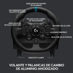 Volante Logitech G923 para PS5, PS4 e PC com Force Feedback TRUEFORCE — imagem 6
