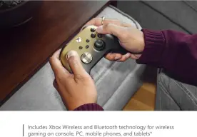 Xbox Special Edition Wireless Gaming Controller – Gold Shadow – Xbox Series X|S — imagem 7