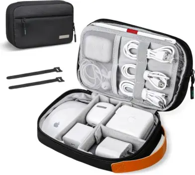 Lacdo Organizador eletrónico Bolsa organizadora de cabos de viagem Bolsa de