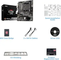 Placa Mãe MSI A520M-A PRO (AM4/2xDDR4/HDMI/DVI-D/M.2/USB 3.2) — imagem 6