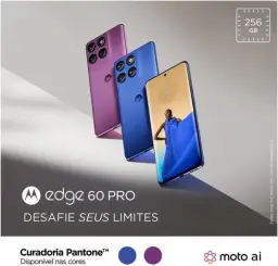 Smartphone Motorola Edge 60 PRO 5G - 256GB 24GB (12GB RAM+12GB Ram Boost) Tela — imagem 2