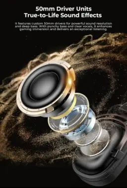 Havit Headphone Fone de Ouvido H2002YG Black, Quad-Mode, Sem Fio e Com Fio — imagem 8