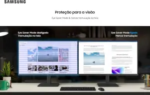 Monitor Gamer Samsung 24" FHD,120 Hz, HDMI, DP,Preto, S3 — imagem 10