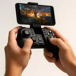 Controle Gamer Premium Bluetooth, Recarregável, Com Suporte Para Celular — imagem 8