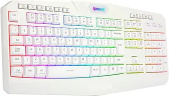 Teclado Gamer Membrana Redragon Harpe 2 Branco (ABNT2;) — imagem 4