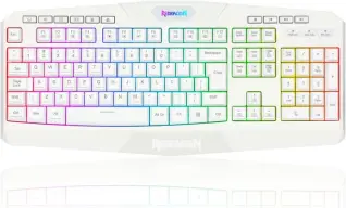 Teclado Gamer Membrana Redragon Harpe 2 Branco (ABNT2;) — imagem 1