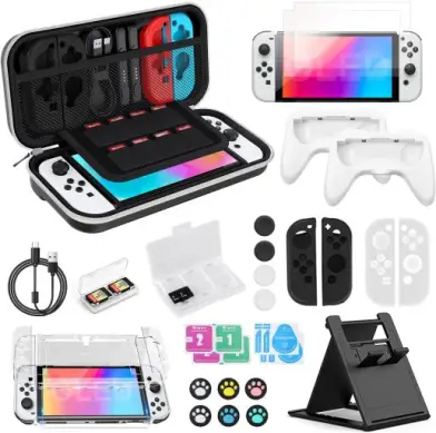 32 in1 Case Estojo Para Nintendo Switch Oled Acessórios Capa Protetora Para Com