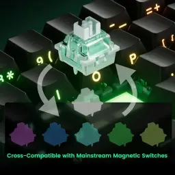 Teclado Mecânico Gamer Magnético Akko x Monsgeek Fun60 Pro SP Preto 8k Switch — imagem 3
