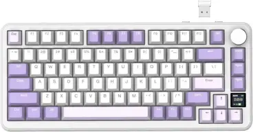 ATTACK SHARK X85 PRO Teclado mecânico sem fio com tela TFT e botão — imagem 1