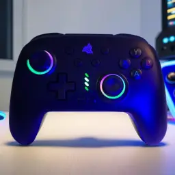 Controle Gamer Gamepad KP-GM038 Preto Com LED Iluminação RGB, Bluetooth — imagem 2