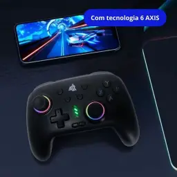 Controle Gamer Gamepad KP-GM038 Preto Com LED Iluminação RGB, Bluetooth — imagem 7