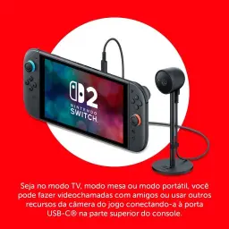 Nintendo, Câmera, USB-C, Sensor de Brilho Automático, Portátil — imagem 4
