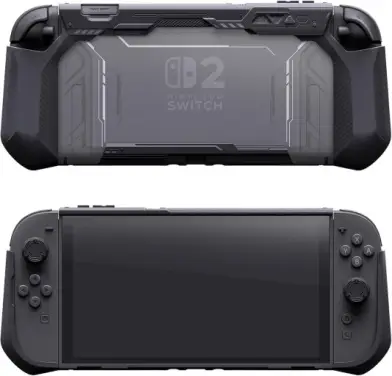 For Nintendo Switch 2 2025 Protective Case with Thumb Grip Caps - Ergonomic