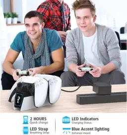 Base De PS5 Carregamento Do sens, Carregador Controle PS5-Padrão - — imagem 6