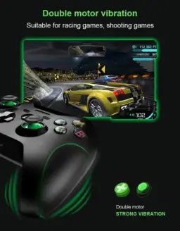 B17 Controles sem fio para Xbox One, gamepad sem fio para PC com adaptador sem — imagem 5