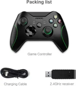 B17 Controles sem fio para Xbox One, gamepad sem fio para PC com adaptador sem — imagem 7