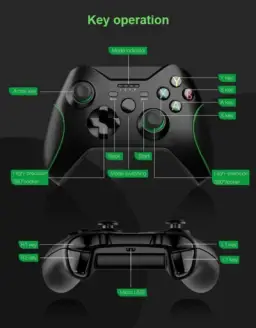 B17 Controles sem fio para Xbox One, gamepad sem fio para PC com adaptador sem — imagem 4
