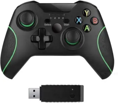 B17 Controles sem fio para Xbox One, gamepad sem fio para PC com adaptador sem