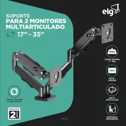 ELG, F160N, Suporte Articulado de Mesa com Pistão a Gás e Ajuste de Altura — imagem 2