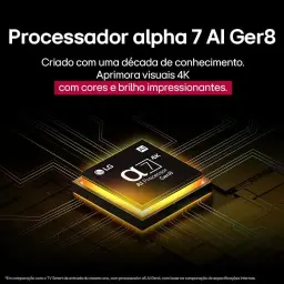 Smart TV 4K 43" LG UHD 43UA75 Processador α7 AI Ger8 4K Super Upscaling Google — imagem 4