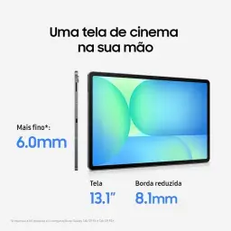 Samsung Galaxy Tab S10 FE+ 128GB 8GB RAM Tela 13.1" 90Hz S Pen e Capa Inclusas — imagem 3
