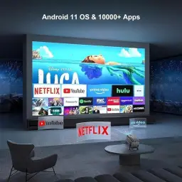 Projetor Portatil Mini 5g Wifi 6 Bluetooth 5.0 Android 11 Projetor 4K 1080 Full — imagem 4