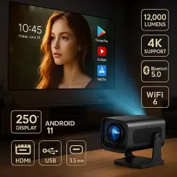 Projetor Portatil Mini 5g Wifi 6 Bluetooth 5.0 Android 11 Projetor 4K 1080 Full — imagem 2