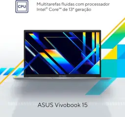 Notebook ASUS Vivobook 15, Intel Core i5, 8 GB, 256 GB SSD W11 Home, 15.6'' FHD — imagem 3