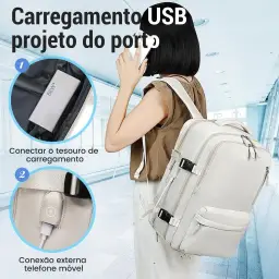 Mochila de Viagem Expansivel Grande Masculina Feminina — imagem 3