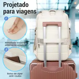 Mochila de Viagem Expansivel Grande Masculina Feminina — imagem 6