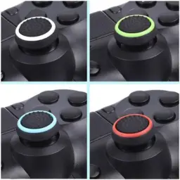 Kit 4 Grip (2 Pares) Cores Protetor Analógico Silicone Controle Joystick — imagem 4