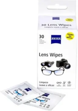 Zeiss Lens Wipes - Lenços para limpeza de lentes e telas digitais (30) — imagem 1