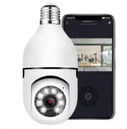 Câmera Segurança IP Lâmpada WiFi Full HD 1080p com Visão Noturna Infravermelho — imagem 5