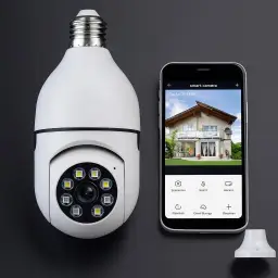 Câmera Segurança IP Lâmpada WiFi Full HD 1080p com Visão Noturna Infravermelho — imagem 1
