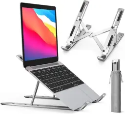 Shaolong Suporte De Notebook De Alumínio Ajustável Para Notebook De 6 Ângulos — imagem 1